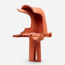 Thomas Kiesewetter, Untitled (Red), 2003, enameled aluminum, enameled steel