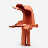 Thomas Kiesewetter, Untitled (Red), 2003, enameled aluminum, enameled steel