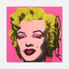 Marilyn (Castelli Mailer) by Andy Warhol, 1981, offset lithograph in colors, sold Jul 2021