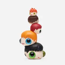 Heads by Javier Calleja, 2020, painted cast vinyl, sold Jul 2021