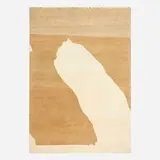 Beige Figuration tapestry by Robert Motherwell, c. 1975, hand-knotted wool, sold Jul 2021