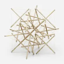 Kenneth Snelson, Super Star, c. 1960, aluminum, monofilament line