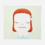 WOW by Yoshitomo Nara, 2010, digital print on brushed cotton towel, sold Jul 2021