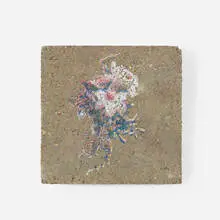 Wyatt Kahn, Untitled, 2006, screenprint in colors on concrete