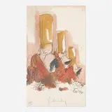 Claes Oldenburg, Fagends Carved in Rock, 1975, offset lithograph in colors