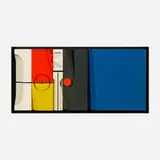 Abe Ajay, Polychrome Wood Relief #A67