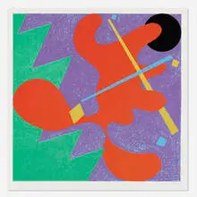 Elizabeth Murray, Mostly Mozart, 1979, screenprint in colors