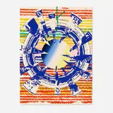James Rosenquist, Miles (from America: The Third Century), screenprint in eight colors with pochoir on Arches Cover paper
