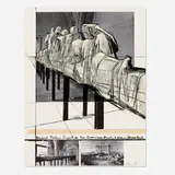 Aegina Temple by Christo & Jeanne-Claude, 1988, screenprint in colors with collage on wove paper, sold Jul 2021