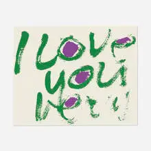 Corita Kent, purple deep, 1971, screenprint in colors