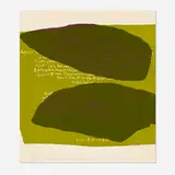 a piece of good news #2 by Corita Kent, 1963, screenprint in colors, sold Jul 2021