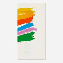 rainbow '78 by Corita Kent, 1978, screenprint in colors, sold Jul 2021