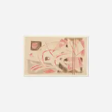Werner Drewes, Untitled, 1947, colored pencil on paper