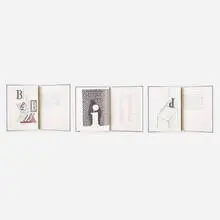 Hockney's Alphabet by David Hockney, 1991, lithograph and aquatints in colors in bound book, sold Jul 2021