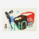 Kenny Scharf, Untitled, 2009, acrylic, screenprint and object on Arches
