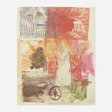 Untitled (Arrow) by Robert Rauschenberg, 1984, lithograph in colors, sold Jul 2021
