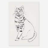 Andy Warhol, 25 Cats Name Sam and One Blue Pussy, 1954, offset lithograph on Mohawk laid paper
