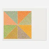 Sidi Ifni (from the Hommage à Picasso portfolio) by Frank Stella, 1973, lithograph in colors, sold Jul 2021