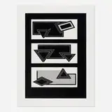 Frank Stella, Black Stack (from Stacks)