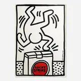 Keith Haring, Lucky Strike, It's Toasted (White), 1987, screenprint in colors