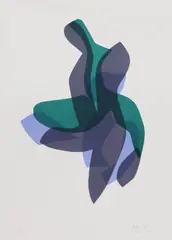 Helaine Blumenfeld, Untitled, b.1942) 'Tango' lithograph in colours
