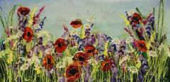 Rozanne Bell, Untitled, mixed media on board with resin finish 46 x 91cm