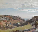 Above Lamorna by Samuel John Lamorna Birch, R.A., R.W.S., R.W.A., oil on canvas, sold Nov 2008