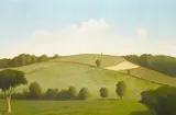 Algernon Newton, Cornish landscape, oil on canvas