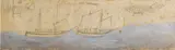 Alfred Wallis, Iced Sponges, pencil and oil on card