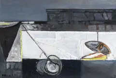 Paul Feiler, Cornish Harbour, oil on canvas