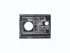 Ben Nicholson O.M., Five Circles (Alan Cristea 33 ) (Rentsch Collection Catalogue), Woodcut, 1934/62, on wove