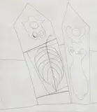 Ben Nicholson O.M., Turkish Forms with Leaf (Lafranca 71), Etching, 1967