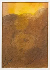 Wilhelmina Barns-Graham, Slioch, pastel, pen and ink