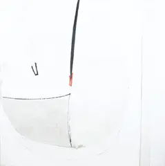 Sir Terry Frost R.A., Linen, White and Red, June/July '61, oil and linen on canvas