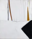 Black into White, January 1961-62 by Sir Terry Frost R.A., oil on canvas, sold Nov 2008
