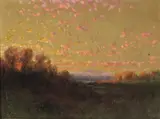 Charles Dorman Robinson, Swamps on San Joaquin River, Mt. Diablo, Sunset