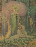Charles Holloway, A Man and a Woman in the Forest, and various works (4), first