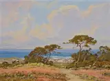 Albert DeRome, Spring near Asilomar, 1958, oil on masonite