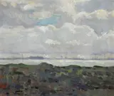 Phillips Frisbee Lewis, Against the Storm, oil on canvas