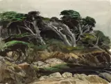 Emil Kosa Jr., Bent and Twisted Cypresses
