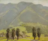 Ralph William Holmes, Palm Trees, Santa Barbara