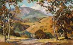 John Wesley Cotton, Gateway to the Mountains, oil on canvas