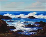 Conrad Buff, Near Laguna, oil on board