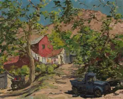 Laundry Day by William S. Darling, oil on canvas on board, sold Nov 2008