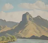 Ralph William Holmes, Canyon Walls along a River
