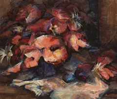 William A. Gaw, Floral Still Life, oil on canvas