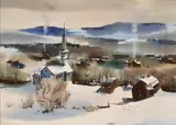 Rex Brandt, Village in Winter