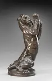 Earl, Rearing Saber Toothed Cat, 1914, bronze with brown patina