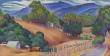 John Mottram, The Road to Olema, 1937, pastel on paper