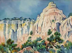 Gene Kloss, At Echo Cave, 1980, watercolor on paper